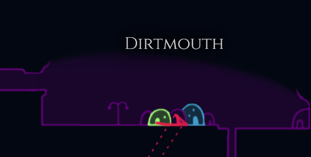 A view of dirtmouth displaying the geo spend in each building by usage a colormap